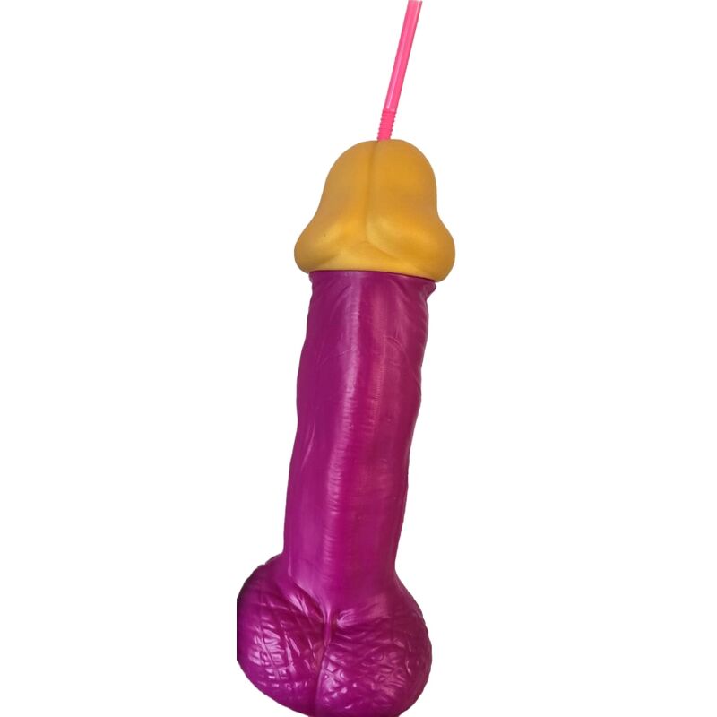 DIABLE PIQUANT - VERRE PÉNIS PLASTIQUE FUCHSIA