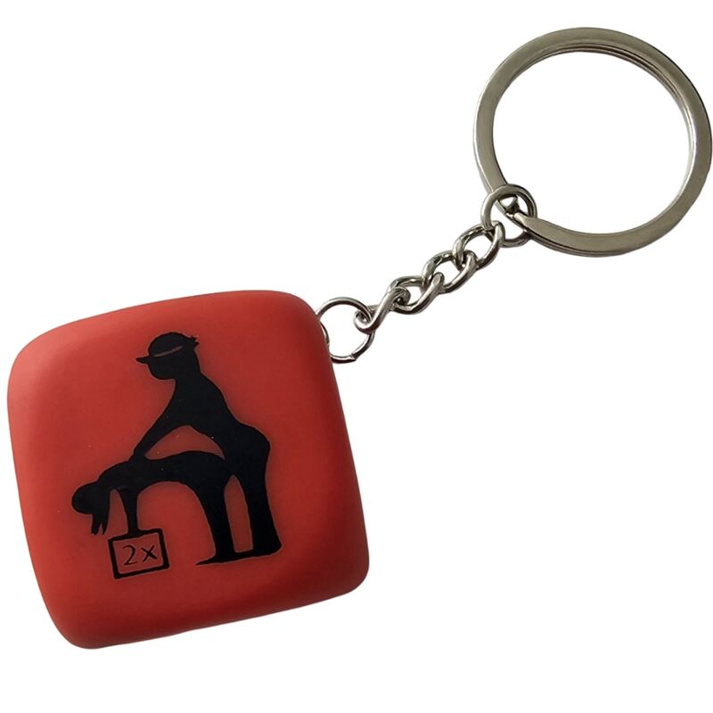 Spicy Devil - Red Dice Keychain with Poses