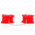 KINK - MITAINES ÉLASTIQUES EN DENTELLE ROUGE
