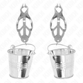 KINK - JAPANESE STYLE NIPPLE CLIPS WITH SILVER CUBE