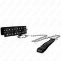KINK - COLLIER AVEC SANGLE 65 CM AVEC CLOUS ARGENTÉS MODÈLE 1 RÉGLABLE 36-43 CM X 5 CM