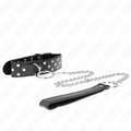 KINK - COLLAR WITH 65 CM RING RIVET BLACK ADJUSTABLE 36-50 CM X 3.8 CM