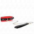 KINK - COLLIER AVEC SANGLE 65 CM MODÈLE BASIQUE MODÈLE 3 ROUGE 53 X 5 CM