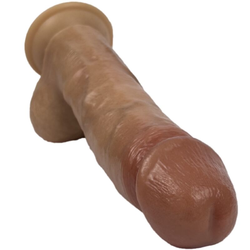 SILEXD - MODÈLE 2 REAL SKIN PÉNIS SUPER RÉALISTE THERMORÉACTIF 21 CM PREMIUM SILEXPAN MULATRE