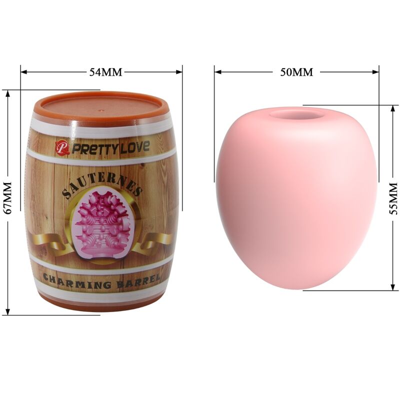 PRETTY LOVE - ŒUF MASTURBATEUR MASCULIN ROSE MODÈLE 2