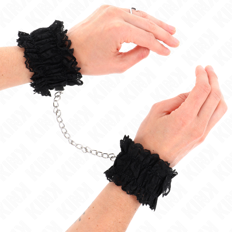 KINK - BRACELETS ÉLASTIQUES EN DENTELLE NOIRE