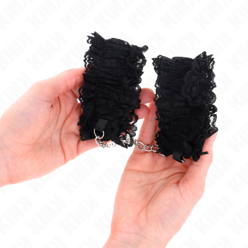 KINK - BRACELETS ÉLASTIQUES EN DENTELLE NOIRE