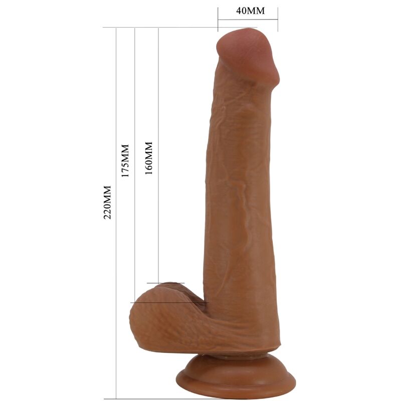 PRETTY LOVE - TALLEN GODEMICHET RÉALISTE 22 CM MULATRE