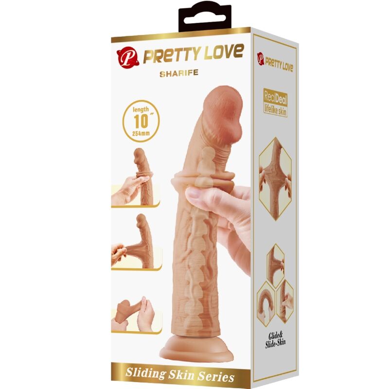 PRETTY LOVE - SHARIFE GODEMICHET RÉALISTE 25 CM NATUREL