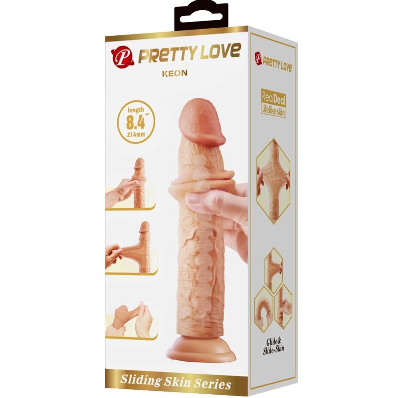 PRETTY LOVE - KEON DILDO RÉALISTE 21 CM NATUREL