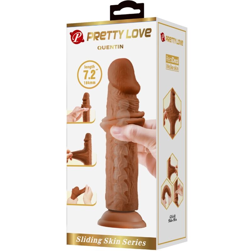 PRETTY LOVE - QUENTIN GODEMICHET RÉALISTE 18 CM MULÂTRE