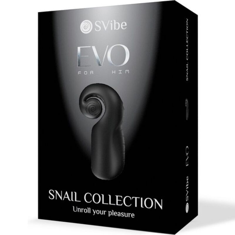 SNAIL VIBE - MASTURBATEUR MASCULIN EVO FOR HIM SLIDE NROLL NOIR