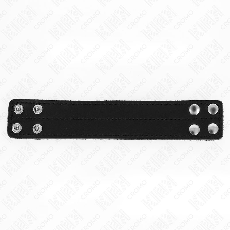 KINK - ANNEAU PÉNIEN EN CUIR AVEC FERMETURE À PRESSION 18,5 X 3,3 CM