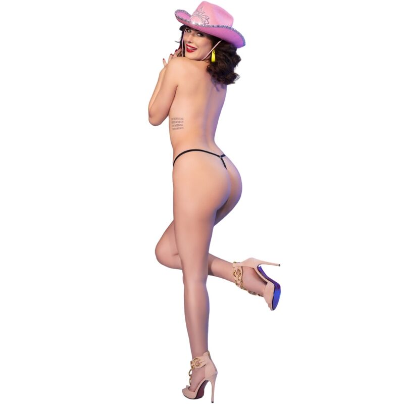 CHILIROSE - CR 4836 TANGA KISS ME NOIR S/M