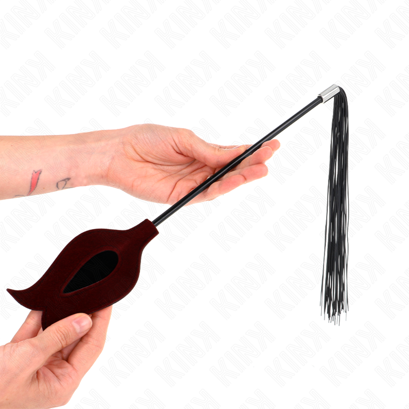 KINK - ROSE SHAPED SILICONE TASSEL WHIP 45 CM