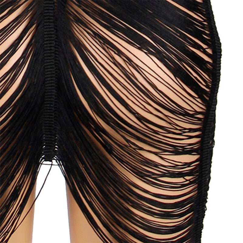 SUBBLIME - 954239 ROBE À BRETELLES + TANGA NOIR L/XL