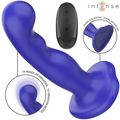 INTENSE - SHORTY VIBRATOR WITH BLUE SUCTION CUP AND REMOTE CONTROL