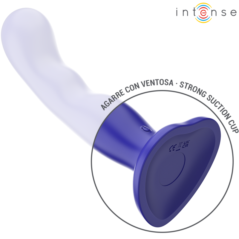 INTENSE - SHORTY VIBRATOR WITH BLUE SUCTION CUP AND REMOTE CONTROL