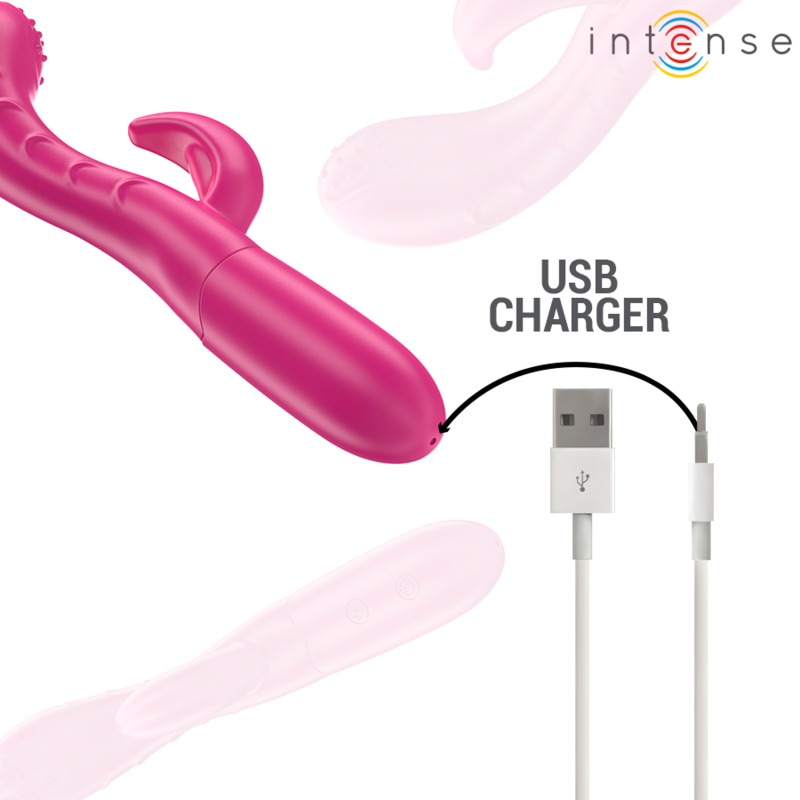 INTENSE - AMARA VIBREUR AVEC LANGUE STIMULANTE 10 VIBRATIONS ROSE