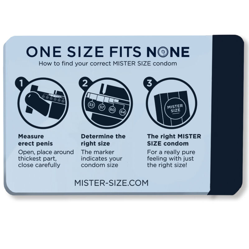 MISTER SIZE - IDEAL CONDOM SIZE MEASURER (ENGLISH)