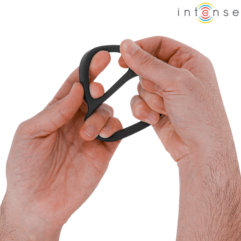 INTENSE - BOBBY DOUBLE PENIS RING SILICONE BLACK