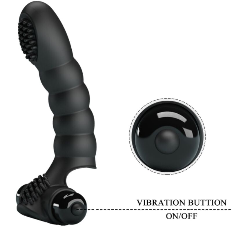 PRETTY LOVE - ALEXANDER VIBREUR DE DOIGT 10 VIBRATIONS NOIR