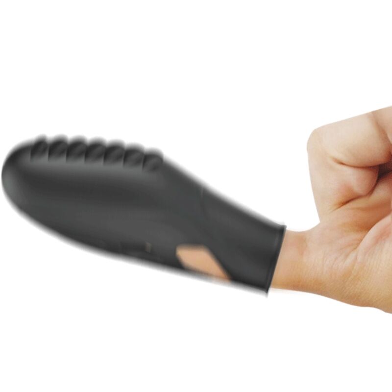 PRETTY LOVE - GILO VIBREUR DE DOIGT EN SILICONE NOIR