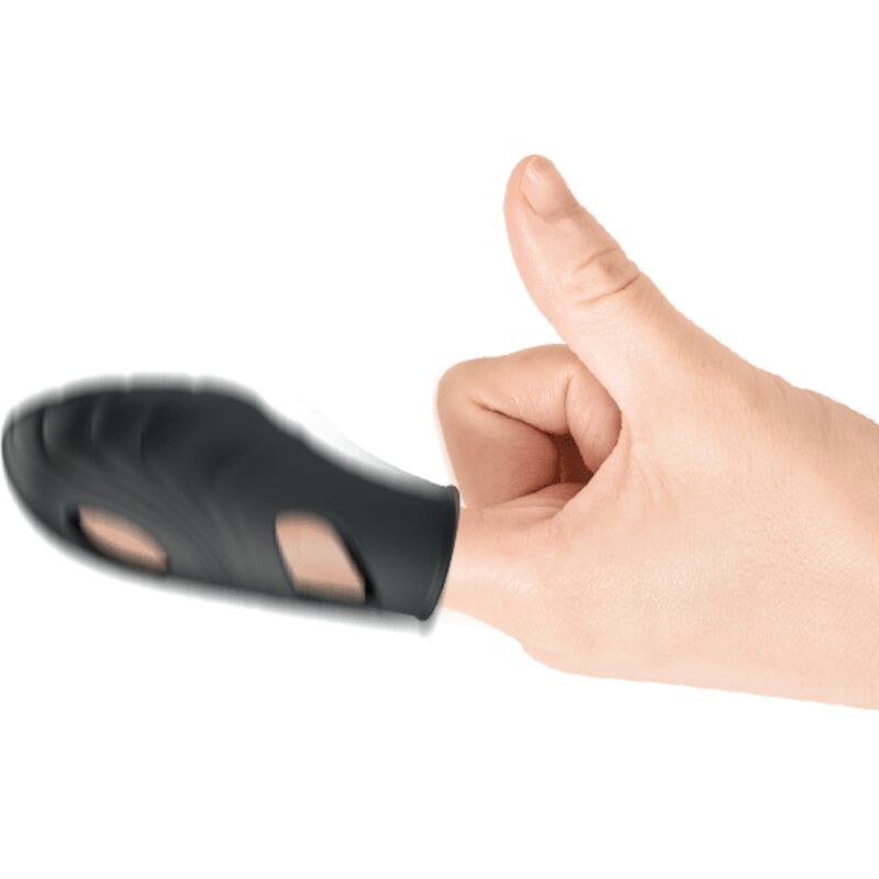 PRETTY LOVE - LICH VIBROMASSEUR DE DOIGT EN SILICONE NOIR