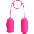 PRETTY LOVE - DAISY VIBRATING EGG + PINK CLITORAL STIMULATING TONGUE