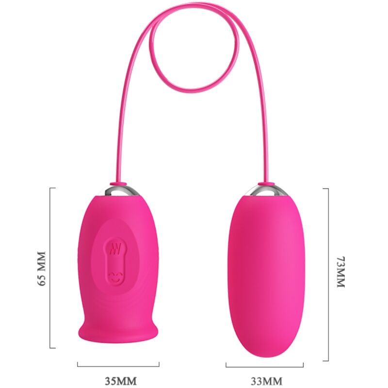 PRETTY LOVE - DAISY VIBRATING EGG + PINK CLITORAL STIMULATING TONGUE