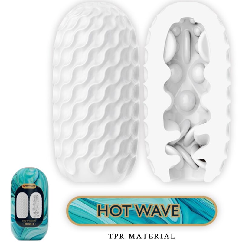 PRETTY LOVE - MASTURBATEUR MASCULIN EN SILICONE BLANC HOT WAVE