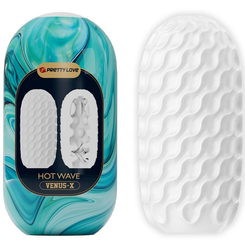PRETTY LOVE - MASTURBATEUR MASCULIN EN SILICONE BLANC HOT WAVE