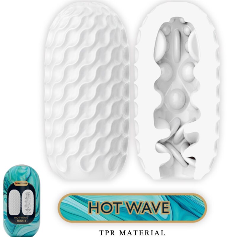 PRETTY LOVE - VENUS X 15 MASTURBATEURS MASCULINS SILICONE BLANC