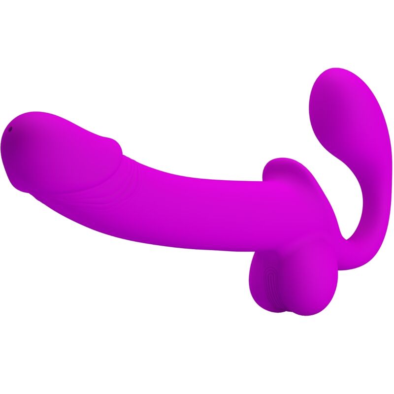 PRETTY LOVE - KELPIE DOUBLE PURPLE STRAP-ON STIMULATOR