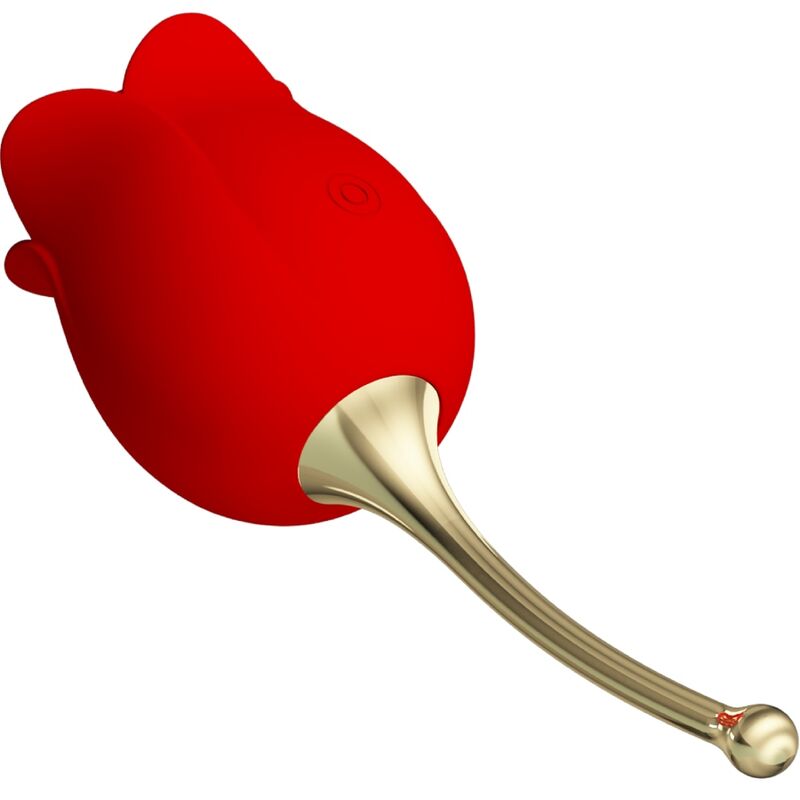 PRETTY LOVE - ROSE LOVER ROSE STIMULATEUR CLITORIDIEN 12 VIBRATIONS ROUGE