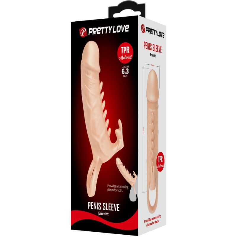 PRETTY LOVE - EMMIT MANCHON PÉNIS + STIMULATEUR DE CLITORIS NATUREL