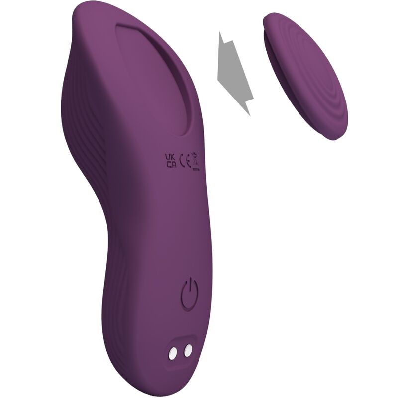 PRETTY LOVE - MASSEUR LAY ON CLITORIS 10 VIBRATIONS TÉLÉCOMMANDE VIOLET
