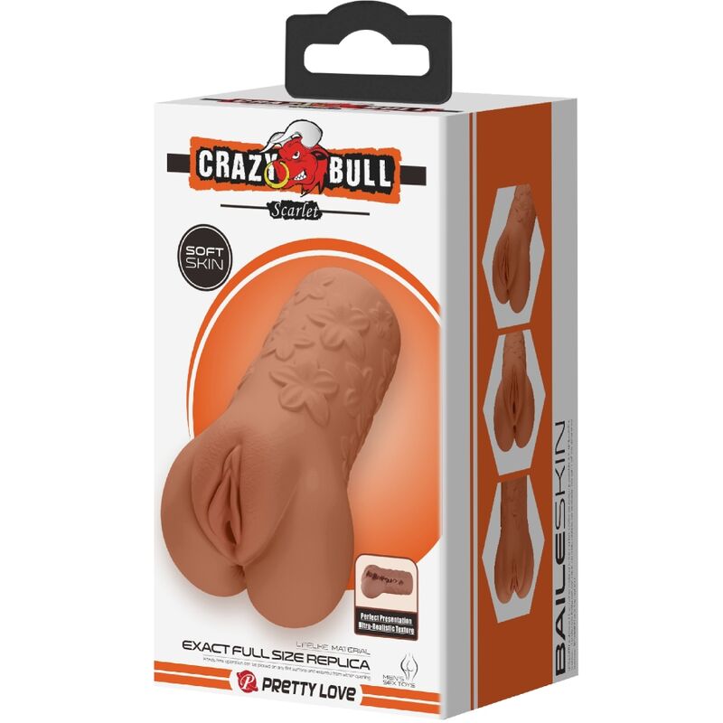 CRAZY BULL - VAGIN ET ANUS ÉCARLATES AVEC MOTIFS FLORAUX NATURELS
