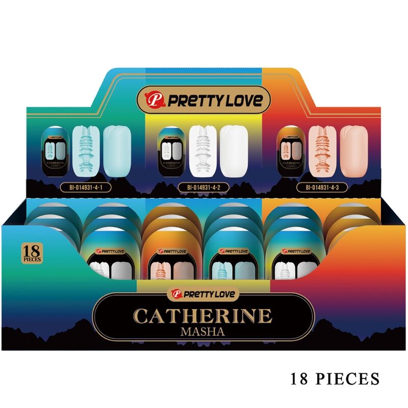 PRETTY LOVE - MASHA PACK 18 MASTURBATEURS MASCULINS ASSORTIS