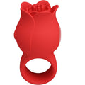 PRETTY LOVE - JAE VIBRATEUR DE DOIGT EN FORME DE ROSE 10 VIBRATIONS ROUGE