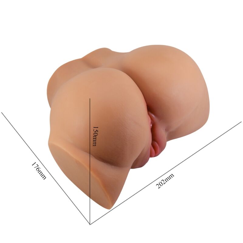 CRAZY BULL - EMILIA REAR VIBRATOR WITH NATURAL REALISTIC VAGINA AND ANUS, REMOTE CONTROL