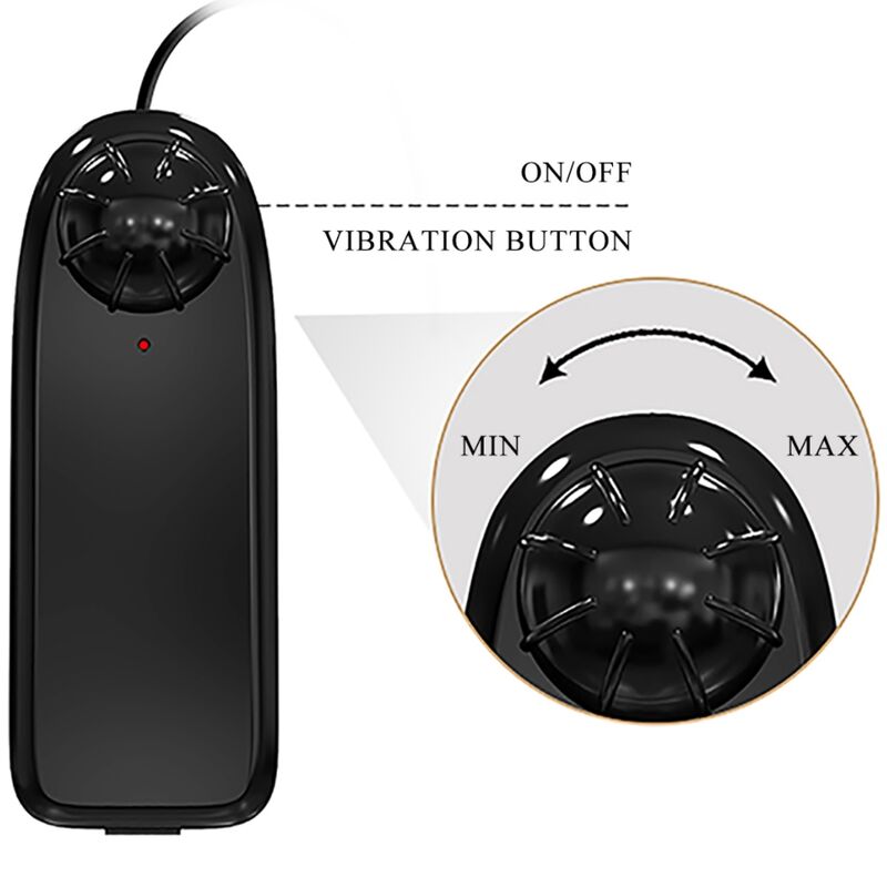 BAILE - BAHAMUT VIBRATEUR RÉALISTE 21,8 CM NATUREL TÉLÉCOMMANDE
