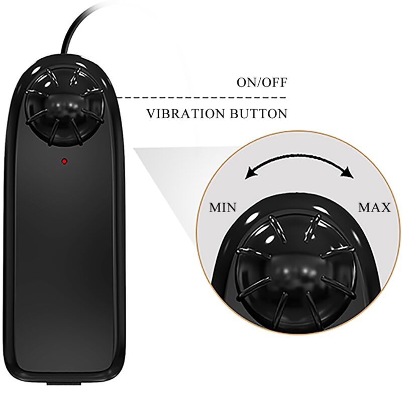 BAILE - VIBROMASSEUR RÉALISTE CATOBLEPAS 20,6 CM NATUREL AVEC TÉLÉCOMMANDE