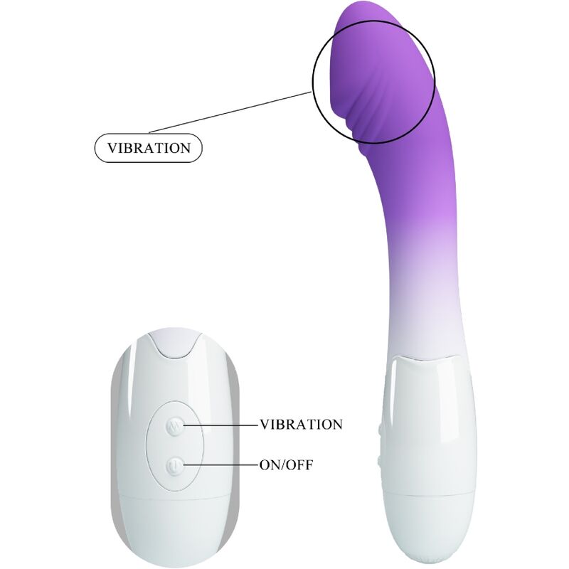 PRETTY LOVE - VIBREUR POINT G ÉLÉMENTAIRE 30 VIBRATIONS VIOLET