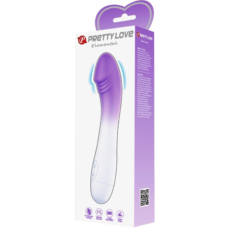 PRETTY LOVE - VIBREUR POINT G ÉLÉMENTAIRE 30 VIBRATIONS VIOLET