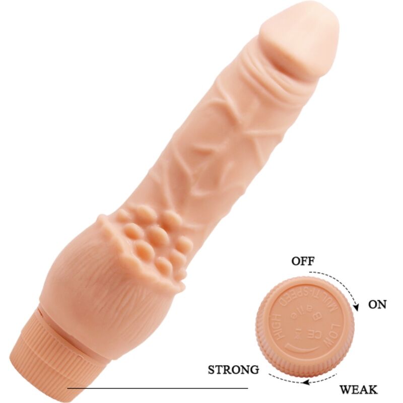 BAILE - VIBROMASSEUR RÉALISTE BARBARA 19.5 CM NATUREL
