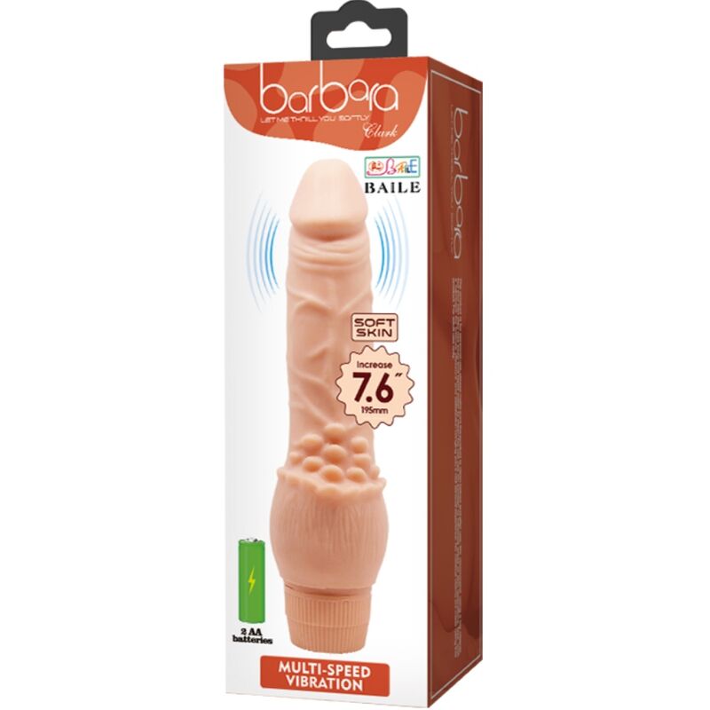 BAILE - VIBROMASSEUR RÉALISTE BARBARA 19.5 CM NATUREL