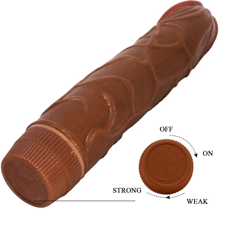 BAILE - VIBROMASSEUR RÉALISTE 22,5 CM MULATRE