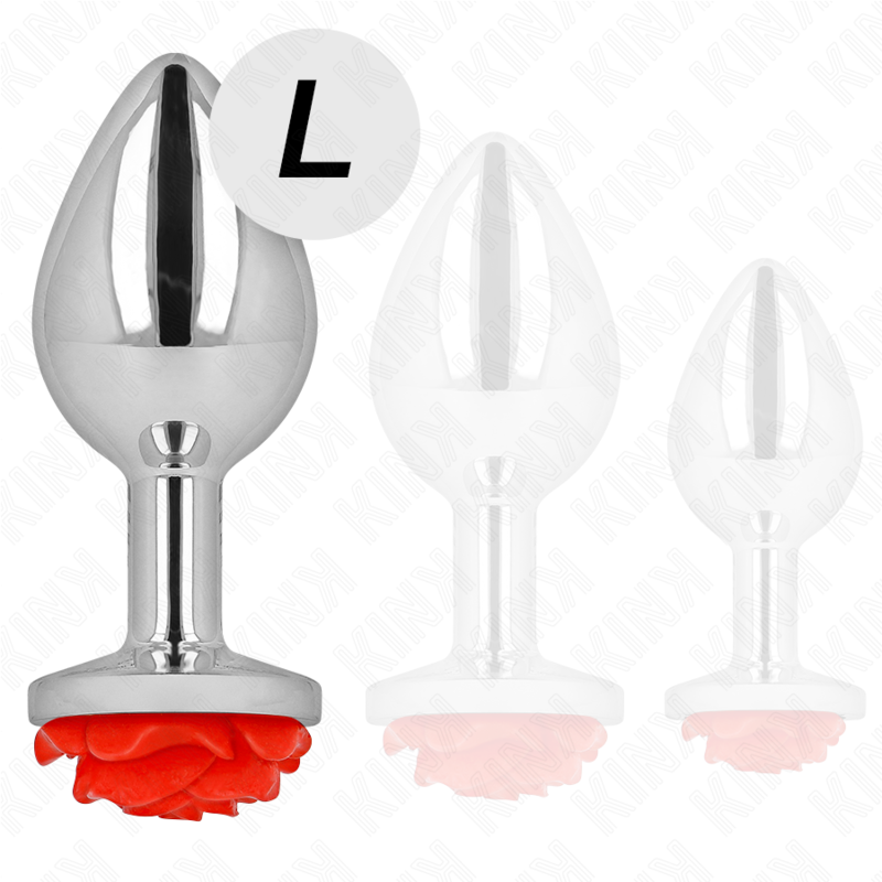 KINK - RED ROSE ANAL PLUG SIZE L