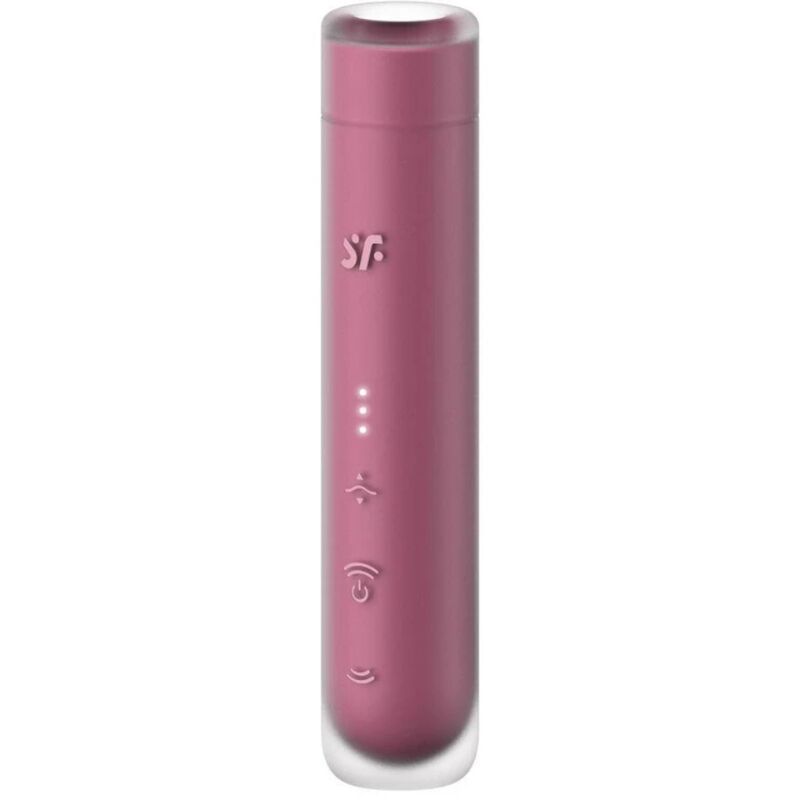 SATISFYER - FIRST KISS STIMULATEUR CLITORIDIEN À ONDES GRENAT